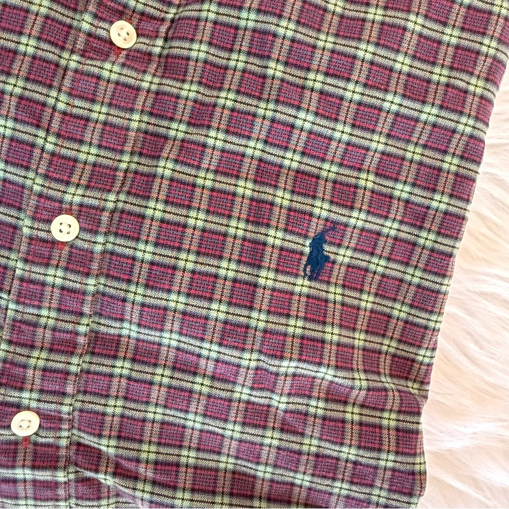 Ralph Lauren plaid button up shirt size Large - Picture 2 of 9
